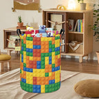 HUNRUNG Laundry Hamper,Large Canvas Fabric Lightweight Storage Basket Toy Organizer Dirty Clothes Collapsible Waterproof for 