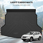 LASFIT Trunk Mat for Honda CRV 2012-2016, All Weather Custom Fit TPE Cargo Mat for CR-V 2012 2013 2014 2015 2016 Trunk Liner Trunk Tray Cargo Liner Cargo Tray, Black