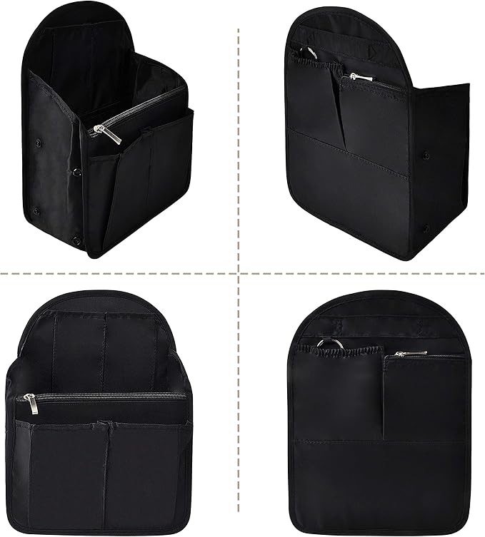 Vercord Backpack Organizer Insert Liner Hanging Travel Bag in Bag with Many Pockets