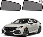 Car Window Shades for 2016-2021 Civic - Rear Side Window Sun Shade for Baby, Breathable Mesh Car Privacy Window Covers, UV Protection & Heat Insulation for Road Trips, Napping, Camping (2 PCS)