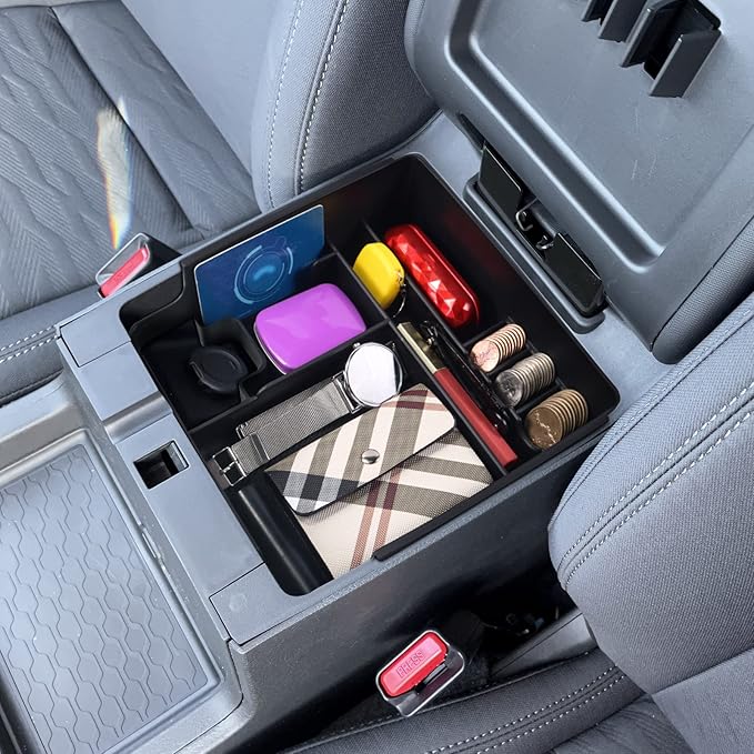 SHAOHAO for 2025 2026 Nissan Frontier Center Console Organizer Tray 2022-2025 2026 Nissan Frontier (S/SV/Pro-X/Pro-4X/SL) Console Tray Frontier 2023 2024 2025 2026 Accessories Armrest Box Organizer