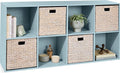 Best Choice Products Kids Bookcase 8-Cube Storage Organizer, 11in Shelf Opening, Bookshelf, Toy Storage, Customizable w/ 3 Re