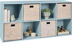 Best Choice Products Kids Bookcase 8-Cube Storage Organizer, 11in Shelf Opening, Bookshelf, Toy Storage, Customizable w/ 3 Re