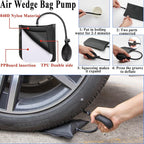 AUTODECO Car Emergency Roadside Kit with Scissor Jack, Air Compressor, Jumper Cables, Car Safety Kit, Air Wedge Bag Pump