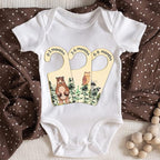 Whaline 8 Pcs Baby Closet Size Dividers Woodland Design Hanging Wooden Baby Closet Organizer Newborn to 24 Months Thicken Bab