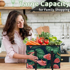 Reusable Grocery Bag, Foldable Large Shopping Tote Bag for Groceries Kitchen Picnic Car Trunk