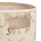 Crane Baby Fabric Round Nursery Storage Basket, Toy Storage, Safari Animal, 13"x12", Toy Basket, Baby Storage Organizer, Toy 