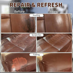 Medium Brown Leather Recoloring Balm with 100ml Mink Oil,Leather Couch Scratch Remover,Leather Repair kit for Vinyl Furniture