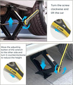 Scissor Jack and Stand Kit - Universal Tire Change Car Emergency Kit for SUV