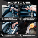 Blackline Luxury Scented Leather Interior Car Cleaner Reset Deep Cleans & Deodorizes All Surfaces, pH-Neutral High-Foam Formu
