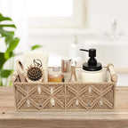 Macrame Storage Basket Boho Decor Baskets for Organizing Woven Decorative Basket for Countertop Toilet Paper Basket for Toile