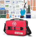 401 Piece First Aid Kit with Chest Seals -Labeled, Expandable & Mountable, Emergency Medical Kit for Home, Car, Camping & Out