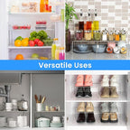 Tomorotec Space-Saving Stainless Steel Storage Rack, 12.8-22.8 in, Silver, Easy to Install, Versatile Design