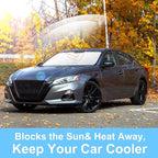 TINGLU Sun Shade for Nissan Altima 2019-2025 2026 Accessories Windshield Sun Shade Window Shade UV Rays Protection Sun Visor Cover with Steering Wheel Sunshade Storage Bag