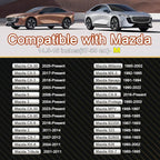 West Llama Car Steering Wheel Cover for Mazda 3,5,6,CX-3,CX-5,CX-30,CX-50,CX9,CX-9,MX-5 Miata,CX-7,RX-8,14.5-15 inches(Black-