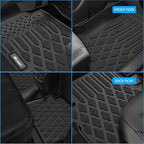 Nilight TPE Floor Mats for Dodge Ram 1500 2500 3500 Bench Seat Crew Cab 2013 2014 2015 2016 2017 2018 & Ram 1500 Classic 2019 2020 2021 2022 2023 2024 All Weather Custom Fit Heavy Duty Floor Liners