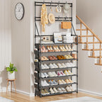 OYREL Shoe Rack 7 Tier Sturdy Shoe Racks for Closet Shoes Organizer for 28-35 Pairs Large Capacity Shoe Storage Rack with Mul
