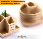 Achieva Bamboo Rotary Organizer (71007)