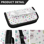 Car Tissue Holder Car Visor Organizer Tissue Box Holder for Car Sun Visor Organizer with Car Vehicle Accessories Essentials Interior for Women Men Kawaii Owls and Flowers