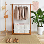 GRANNY SAYS Closet Organizer Bins with Label Holder, Fabric Storage Baskets, Foldable Storage Bins for Living Room, Decorativ