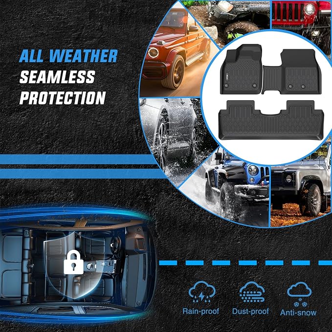 Nilight TPE Floor Mats for Nissan Ariya 2023 2024 2025 2026,All Weather Custom Fit Heavy Duty Floor Liners