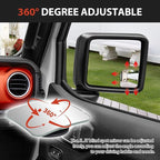 Blind Spot Mirror for Jeep Wrangler JL 2018-2026, 2 Side Mirror Blindspot Tool-free, Angle Adjustable Car Convex Mirror for Jeep Gladiator JT 2018-2026 Accessories