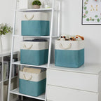 Temary Cubes Storage Baskets 12 Inch Cube Storage Bins for Shelf, Fabric Storage Cubes for Gift Empty Baskets for Home, Colla