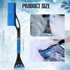 Baderke Snow Brush and Ice Scrapers for Car Windshield Detachable Window Snow Scrapers and Brush with Ergonomic Foam Grip Ice Removal Tool for Cars, Trucks, Suvs(Blue)