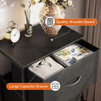 AODK Dresser for Bedroom Nightstand Small Dressers Chest of Drawers End Table for Living Room, Closet Dresser with 3 Storage 