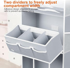 OneDream Over the Door Organizer for Nursery, 5-Tier Baby Clothes Organizer with Removable Storage Caddy, Hanging Behind Door