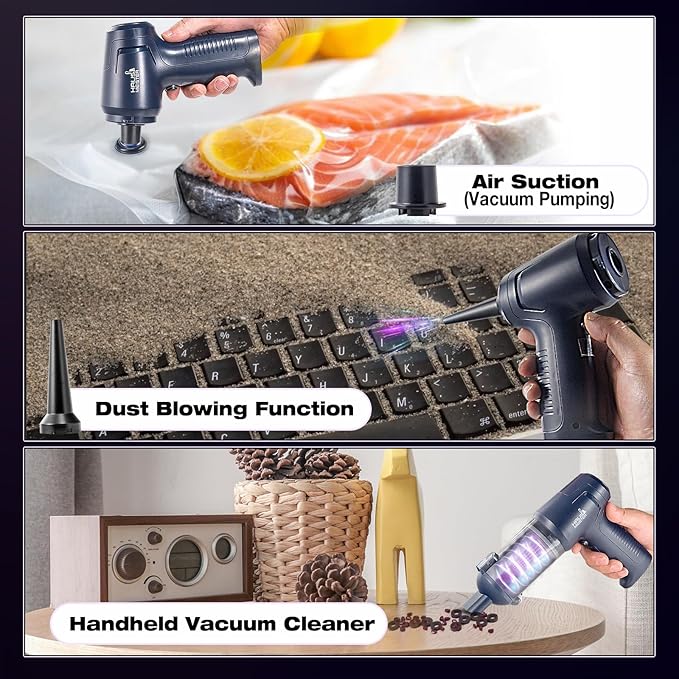 HAUSMEISTER Airflex Pro Car Vacuum Portable Cordless, 20000PA Handheld Vacuum Cleaner,Mini Vacuum Cleaner w/Type-C Fast Charg