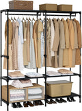 CASAMAYA Clothes Rack, Portable Closet, 54.3 Inch Large Capacity Wardrobe Closet, Clothes Storage Organizer with Shelves and 