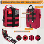 Survival Kit, Gifts for Men Women Teen Boys, 252 pcs Survival Gear and Equipment Mini First Aid Kit for Car Home, Emergency K