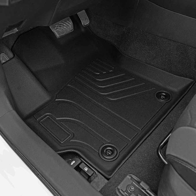 Floor Mats for Toyota Corolla 2020-2026, All Weather Floor Mats Trunk Cargo Liner and Door Sill Guards Accessories, Full Coverage Set (Fit Sedan Models)