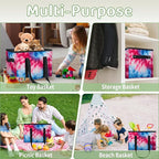 Reusable Grocery Bags Heavy Duty Shopping Bags Foldable Large Tote Bags with Long Handles & Hard Bottom