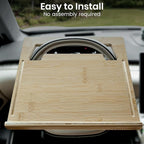 Essential Steering Wheel Tray - Car Table for Meal, Multipurpose Steering Wheel Table for Travelers, Table and Laptop Holder, Laptop Tray for Work