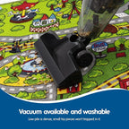 Booooom Jackson Car Rug with Exquisite Box,Washable Rug Kids Area Rug Play Mat 60"x32",Train Track Car Mat,Children Non Slip 