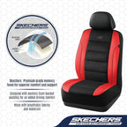 Skechers Men’s Seat Covers, Air-Cooled Memory Foam Car Seat Covers Front Seats, Airbag Compatible,Universal Fit for Most Cars