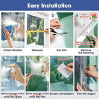 Coavas One Way Privacy Window Film, Sun Blocking Reflective Window Film See Out Not in, Heat Control Window Tint for Home, Anti UV Static Cling for Windows Office Door (Green, 29.5 x 78.7 inches)