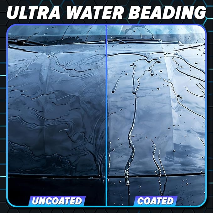 Carfidant Ceramic Silk - Ceramic Coating Spray - High Gloss, Hydrophobic Protection & Chemical Resistance for Cars, RVs & Boats - Long-Lasting Shine & Durability for Exterior Detailing - 8 fl. Oz.