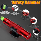 Safety Hammer - Safe Hammer Glass Breaker Under Water, Upgraded Antiskid, Car Hammer Seatbelt Cutter Car Window Breaker Emerg