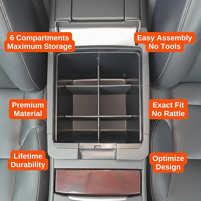 Vehicle OCD - Center Console Organizer for Lexus GX 460 (2010-2023) - Made in USA - SLX174