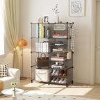 AWTATOS Closet Organizer 8 Cube Storage Shelves Clothes Organizers Stackable Cubby Shelving for Closet Bedroom Living Room Gr