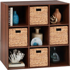 Best Choice Products 9-Cube Storage Organizer, 11in Shelf Opening, Bookcase, Display Shelf, Customizable w/ 3 Removable Back 