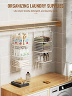 6 Tier Closet Hanging Organizer, Metal Closet Organizers and Storage with 4 Hanging Hooks 4 S-Hooks for Wardrobe Laundry Room