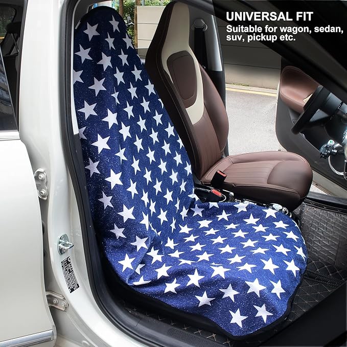 Waterproof Sweating Car Seat Cover for Post Gym Workout, Running, Swimming, Beach and Hiking, Universal Fit Non-Slip Bucket S