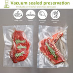 POTANE 6 Pack 11"x20'(3Rolls) and 8"x20' (3Rolls)Thickened Vacuum Sealer Bags , Smell-Proof, Puncture Prevention, Heavy duty 