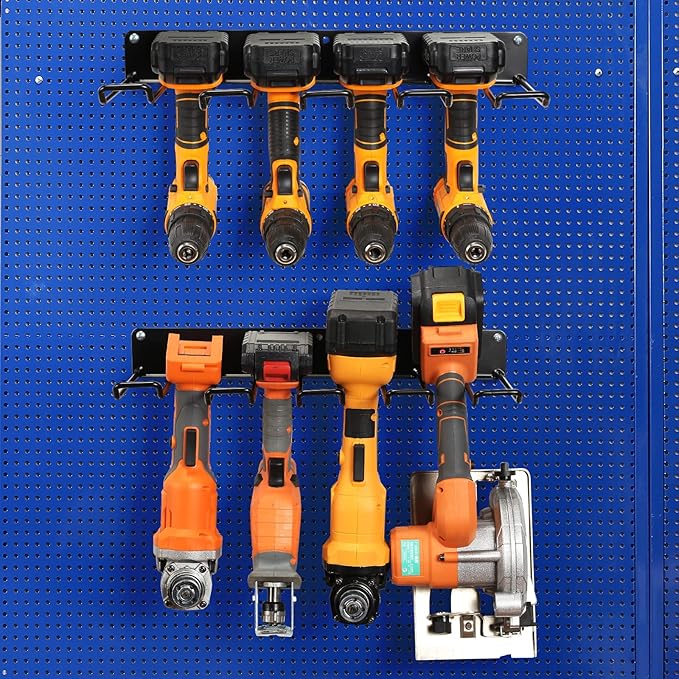 UU-Major Drill Holder Wall Mount,Power Tool Organizer,Heavy Duty Garage Tool Organizers and Storage,2 Pack Power Tool Storgae