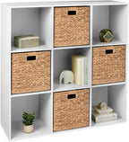 Best Choice Products 9-Cube Storage Organizer, 13.5in Shelf Opening, Bookcase, Display Shelf, Customizable w/ 3 Removable Bac