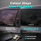 Car Window Tint BLACKGLASS IX® Professional Quality Film Tinting Roll for Car, Van & Vehicles (5% VLT, 20ft x 2ft, 2 Ply, Limo Black) Solar, Glare and Privacy with Installation Instructions